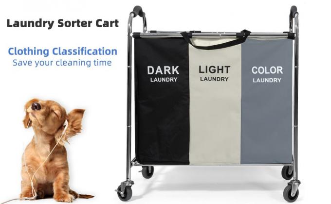 Wasserijzak, de Vouwbare Mand van de Wasserijsorteerder, Multicompartimenten, de Opslag van Slaapkamerkleren, Wassende Mand 0