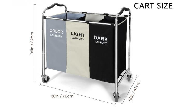 Wasserijzak, de Vouwbare Mand van de Wasserijsorteerder, Multicompartimenten, de Opslag van Slaapkamerkleren, Wassende Mand 4