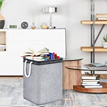 Opslagkubus, de Stapelbare Mand van de Wasmandenhoek, de Grote Organisator For Clothes Toys van Opslagmanden 5