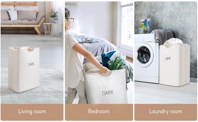 De wasmanden met Gemakkelijk Carry Handles, belemmeren, Vouwend Wasbakken, de Zaal van de Familiewasserij Badkamers 18