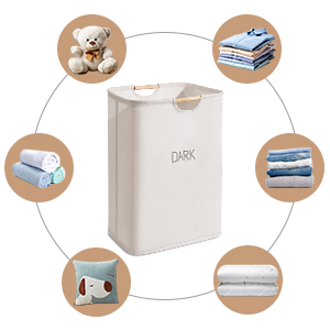 De wasmanden met Gemakkelijk Carry Handles, belemmeren, Vouwend Wasbakken, de Zaal van de Familiewasserij Badkamers 13