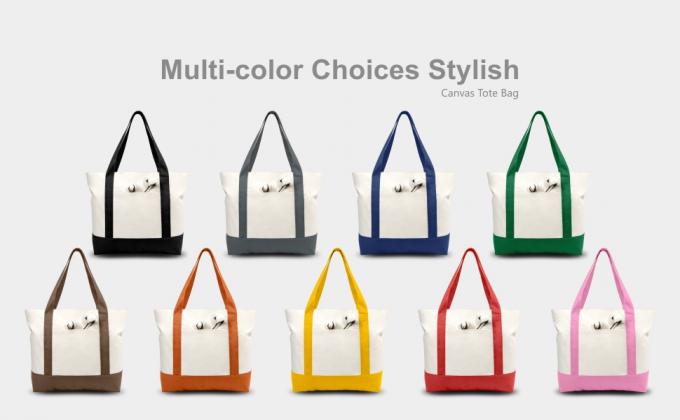 Hoogste Ritssluitingssluiting. ORGANISCH, OPNIEUW TE GEBRUIKEN, WASBAAR, CANVAS het Winkelen Zakken met Handvatten, de Totalisator van de Doekkruidenierswinkel 0