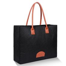 De kruidenierswinkel doet Opnieuw te gebruiken Eco-het Winkelen Grote Zakken in zakken Gemaakt door de Gevoelde Zakken van de Stoffenopbrengst Modieuze Reis Tote Bag Gray 7