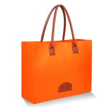 De kruidenierswinkel doet Opnieuw te gebruiken Eco-het Winkelen Grote Zakken in zakken Gemaakt door de Gevoelde Zakken van de Stoffenopbrengst Modieuze Reis Tote Bag Gray 6