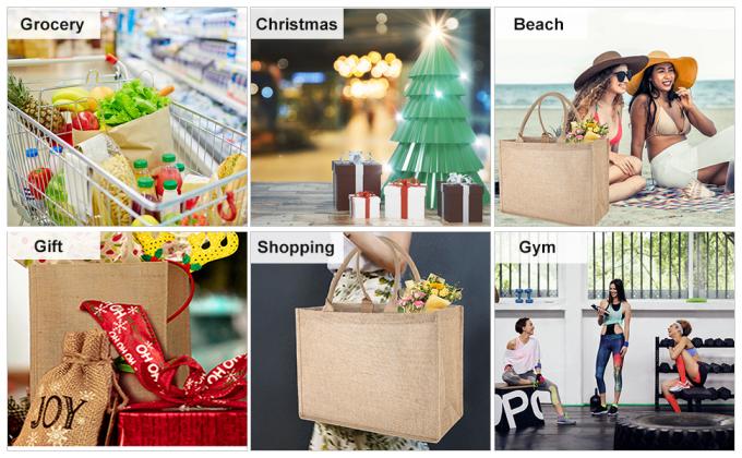 Van de Jutetote bag full gusset with van jutetote bags bulk laminated interior Binnen de Ritssluitingszak, DIY Art Crafts 6