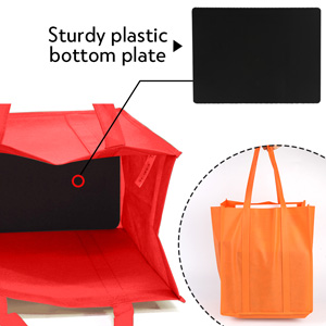 De niet-geweven Totalisator van de stoffenkruidenierswinkel, het Versterkte Handvat Op zwaar werk berekende Grote Winkelen, zakken van de Keuken de Opnieuw te gebruiken doos 0